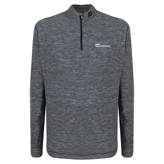 BMW PGA Championship FootJoy Men's Charcoal 1/4 Zip Mid Layer