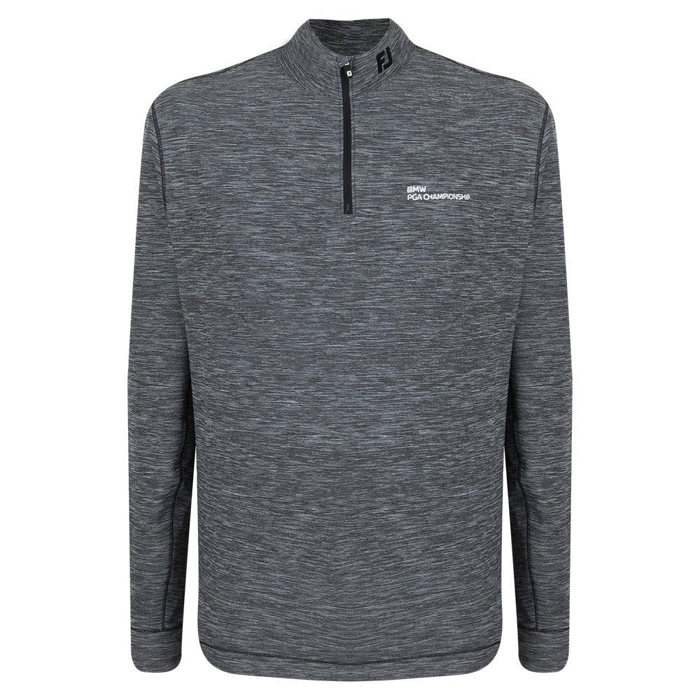 BMW PGA Championship FootJoy Men&#39;s Charcoal 1/4 Zip Mid Layer