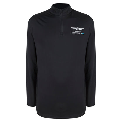 Genesis Scottish Open Men's Black 1/4 Zip Mid Layer