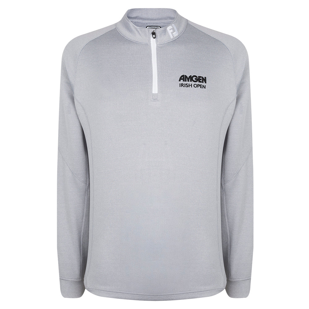 Amgen Irish Open FootJoy Men's Grey 1/4 Zip Mid Layer