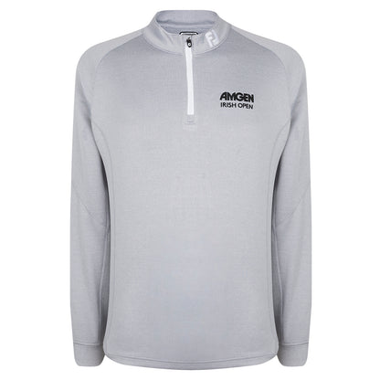 Amgen Irish Open FootJoy Men's Grey 1/4 Zip Mid Layer