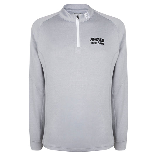 Amgen Irish Open FootJoy Men's Grey 1/4 Zip Mid Layer