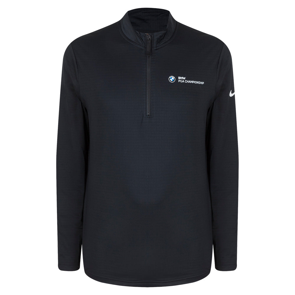 BMW PGA Championship Nike Men&#39;s Black 1/2 Zip Mid Layer