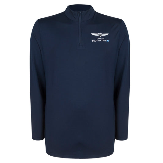Genesis Scottish Open Men's Navy 1/4 Zip Mid Layer