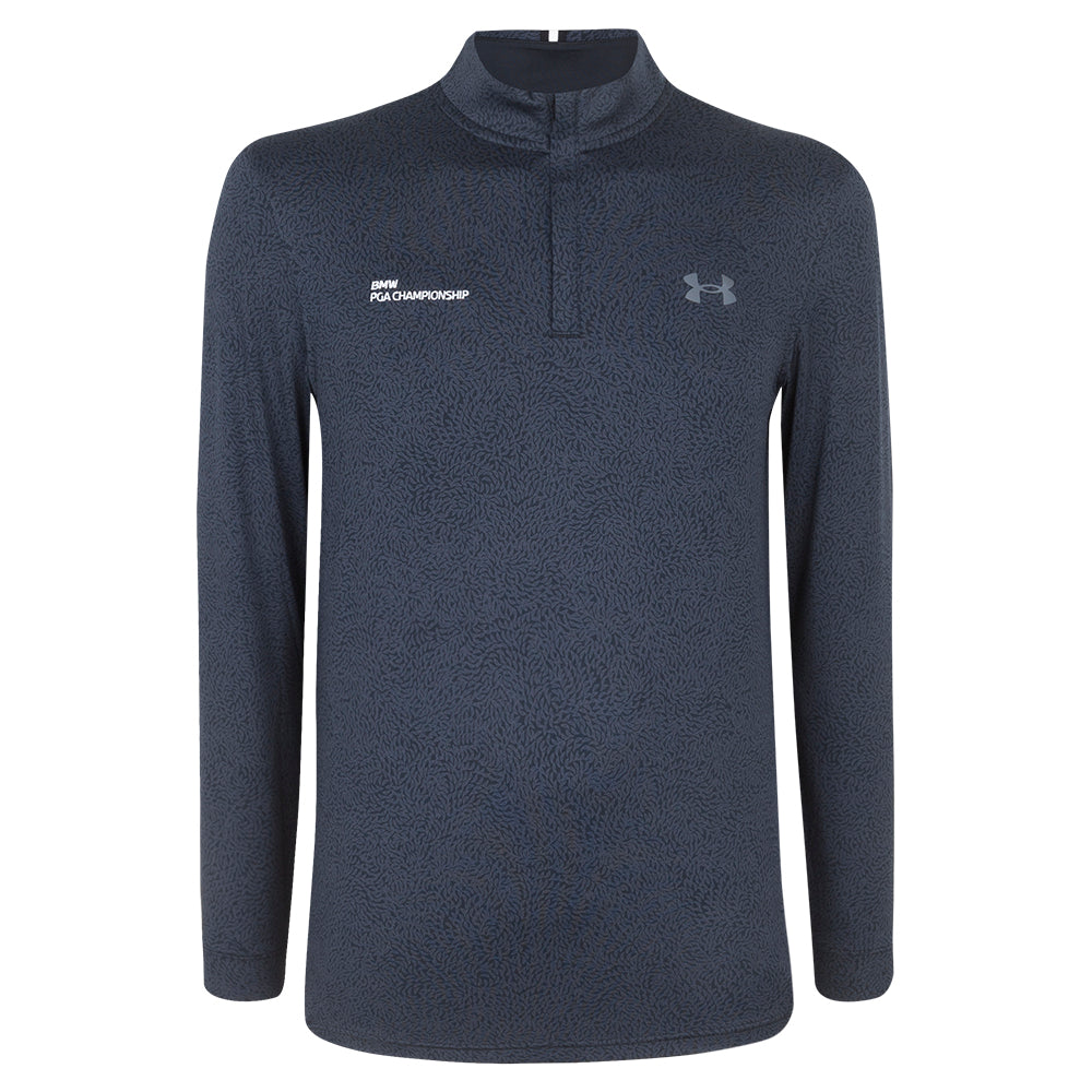 BMW PGA Championship Men's Under Armour Black Print 1/4 Zip Midlayer