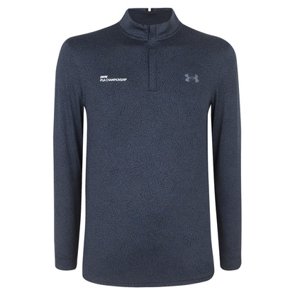 BMW PGA Championship Men's Under Armour Black Print 1/4 Zip Midlayer