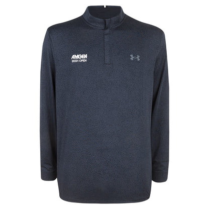 Amgen Irish Open Under Armour Men's Black Print 1/4 Zip Mid Layer