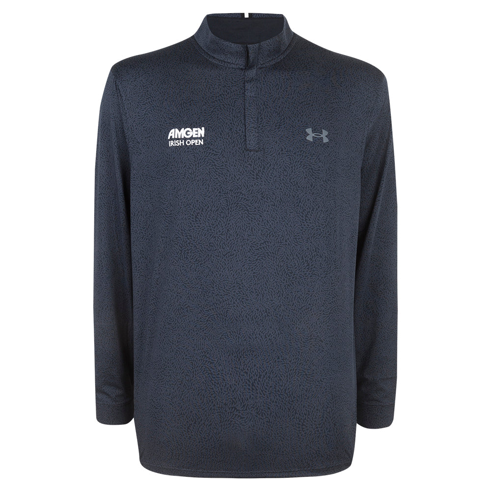 Amgen Irish Open Under Armour Men&#39;s Black Print 1/4 Zip Mid Layer