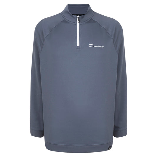 BMW PGA Championship Men's Under Armour Grey 1/4 Zip Midlayer