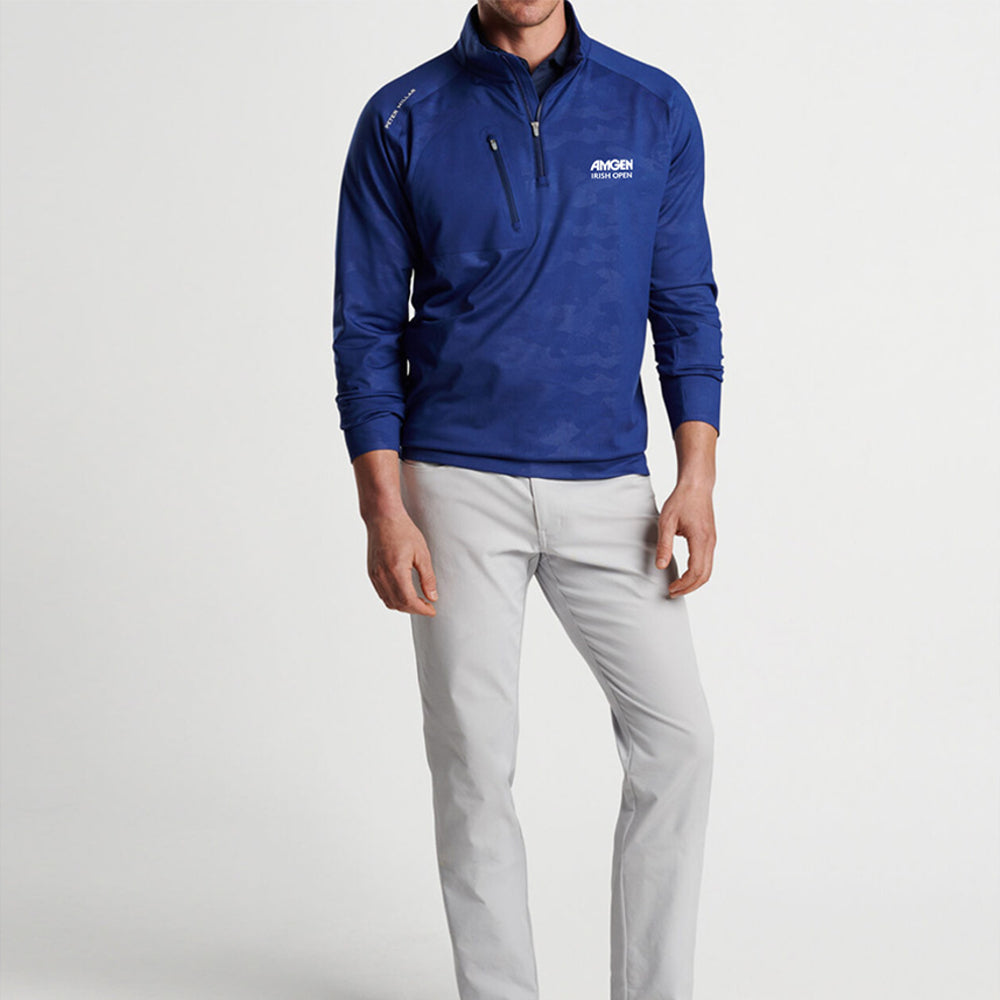 Amgen Irish Open Peter Millar Men's Very Camo 1/4 Zip Mid Layer