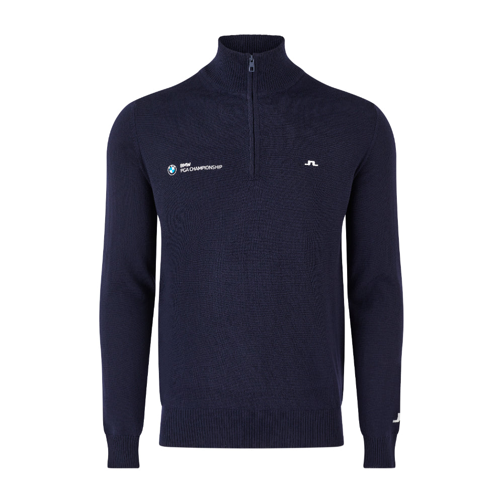 BMW PGA Championship J.Lindeberg Men&#39;s Kian Zipped Sweater