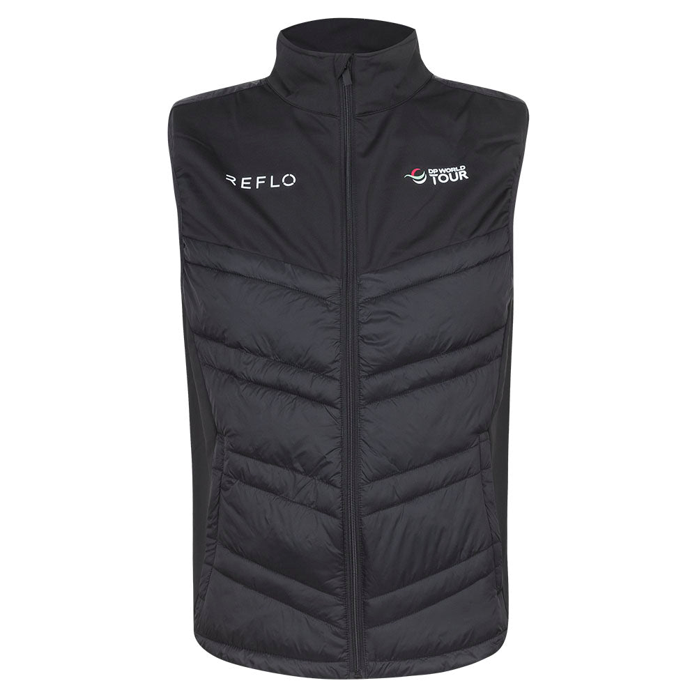 DP World Tour Reflo Men's Black Padded Gilet