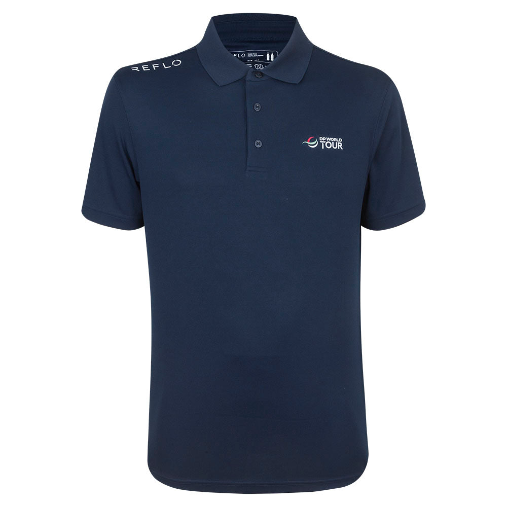 DP World Tour Reflo Men's Navy Polo Shirt