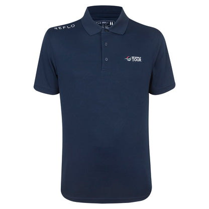 DP World Tour Reflo Men's Navy Polo Shirt