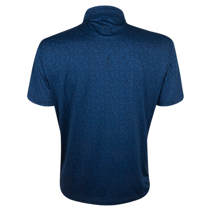 BMW PGA Championship FootJoy Men's Floral Print Navy Polo Shirt