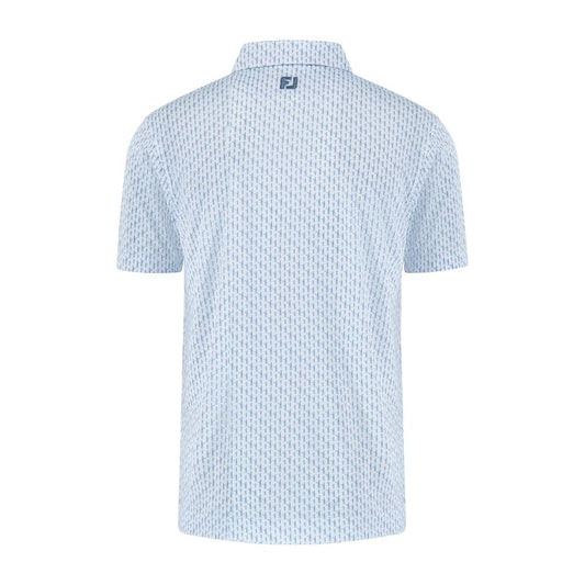 Betfred British Masters FootJoy Men's White/Red Pattern Polo Shirt