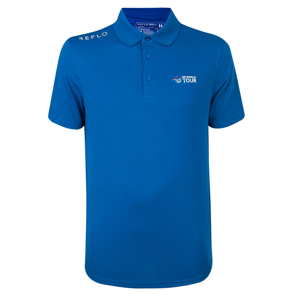DP World Tour Reflo Men's Blue Polo Shirt