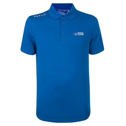 DP World Tour Reflo Men's Blue Polo Shirt