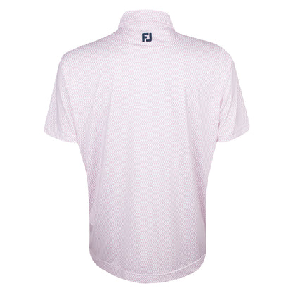 Amgen Irish Open FootJoy Men's Pink Pattern Polo Shirt