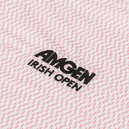 Amgen Irish Open FootJoy Men's Pink Pattern Polo Shirt