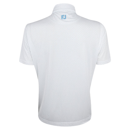 BMW PGA Championship FootJoy Men's White Dot Polo Shirt