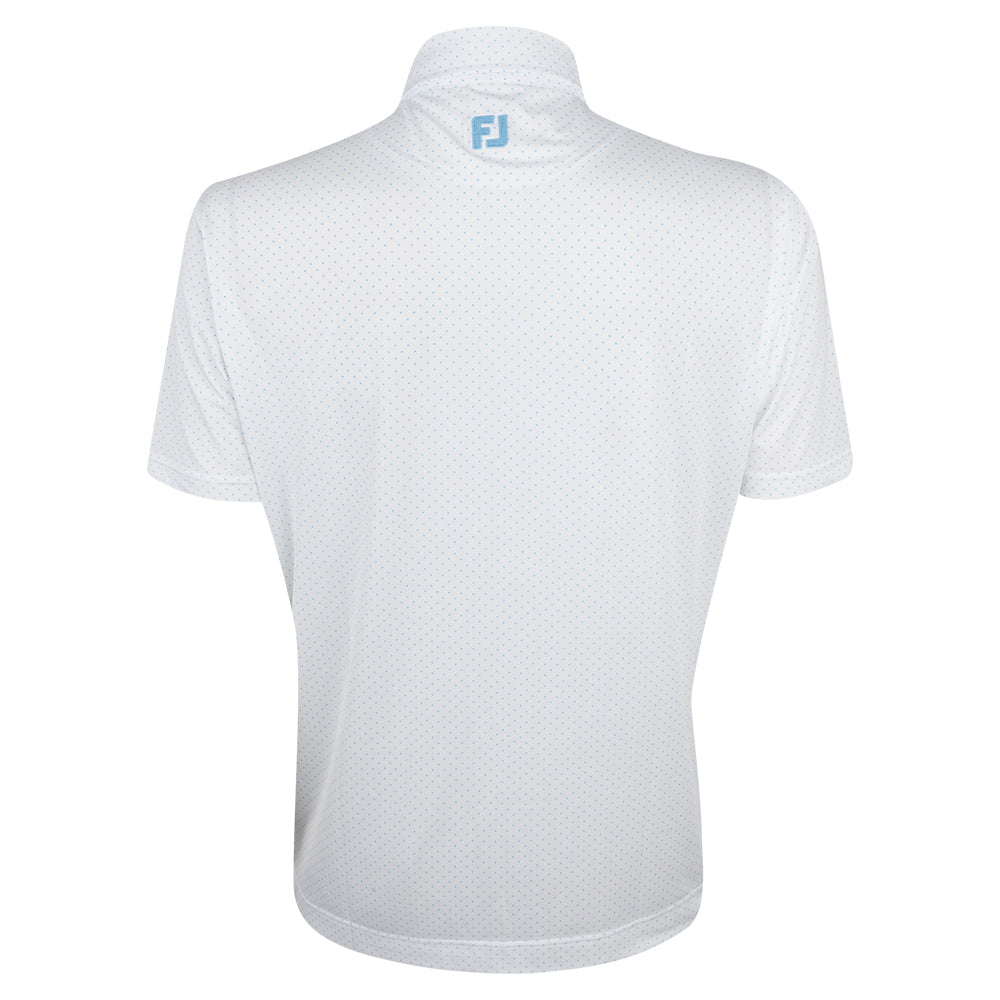 BMW PGA Championship FootJoy Men&#39;s White Dot Polo Shirt