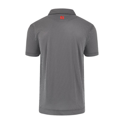 Betfred British Masters FootJoy Men's Black Pattern Polo Shirt