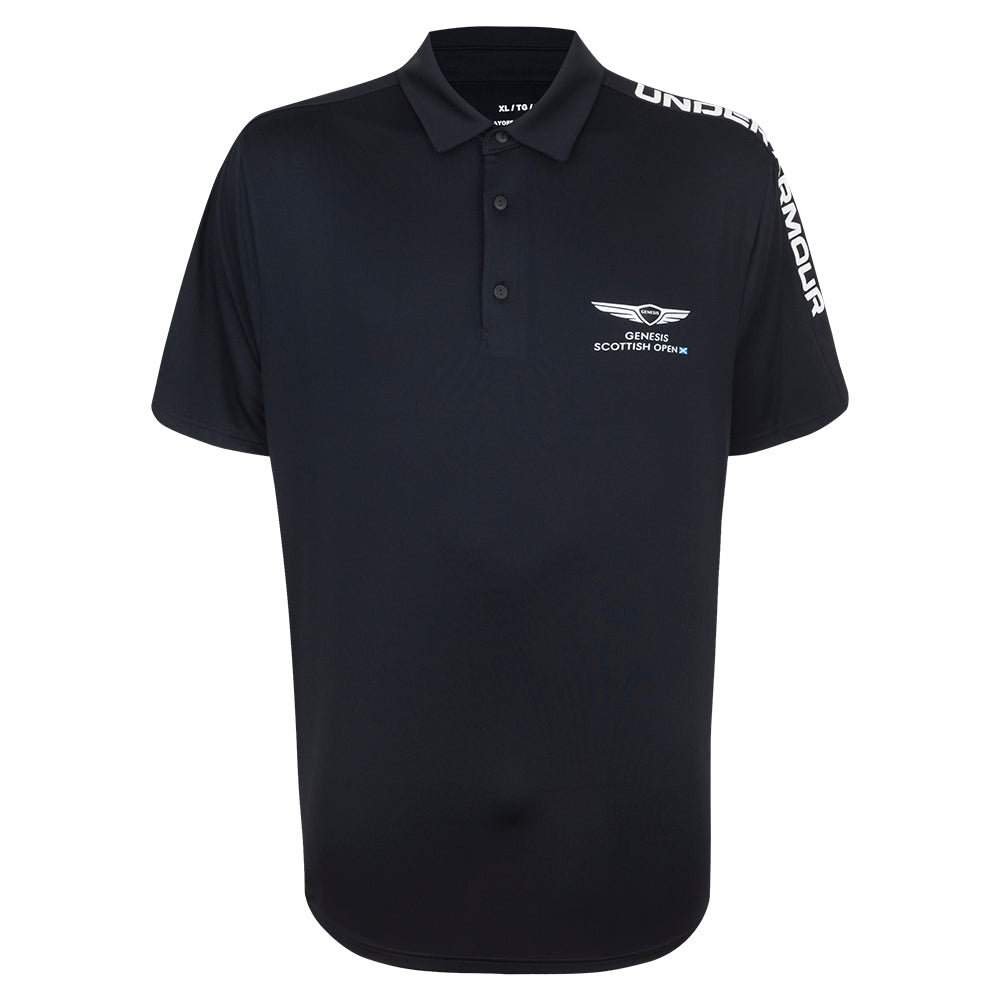 Genesis Scottish Open Under Armour Men&#39;s Black Polo Shirt