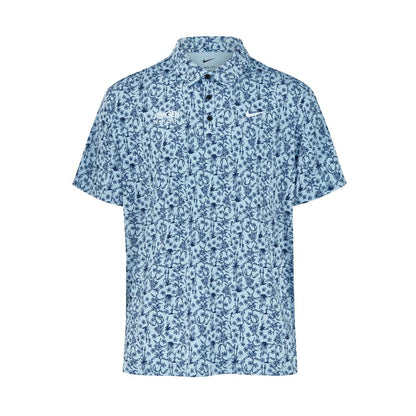 Amgen Irish Open Nike Men's Blue Floral Print Polo Shirt