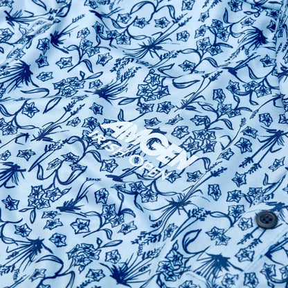 Amgen Irish Open Nike Men's Blue Floral Print Polo Shirt