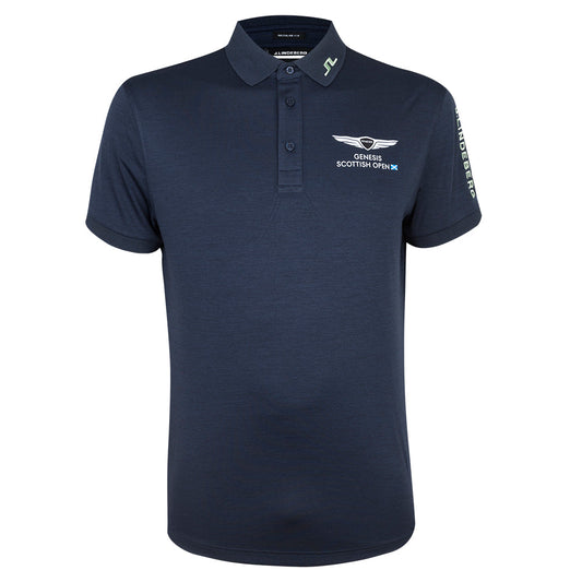 Genesis Scottish Open J.Lindeberg Men's Tour Tech Navy Polo Shirt