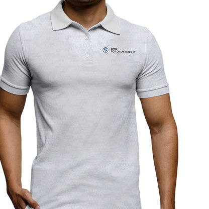BMW PGA Championship Men's White Camo Polo Shirt
