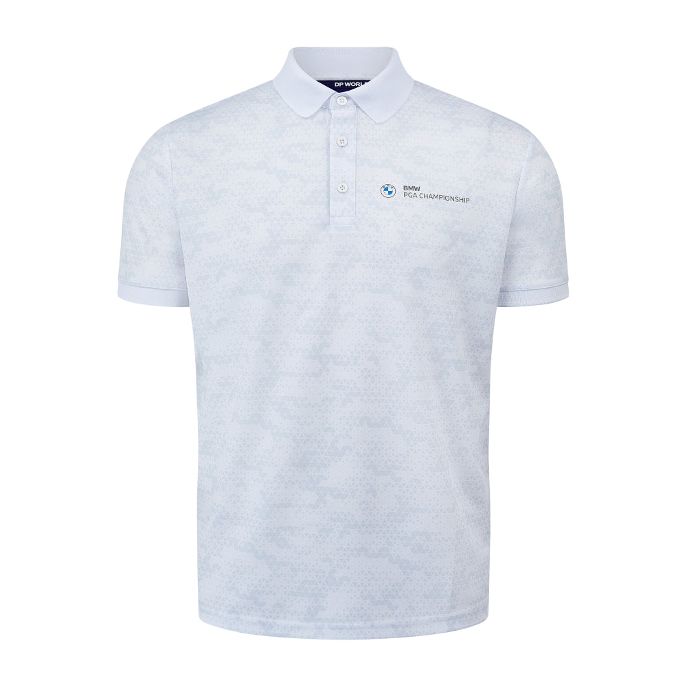 BMW PGA Championship Men's White Camo Polo Shirt