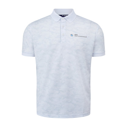BMW PGA Championship Men's White Camo Polo Shirt