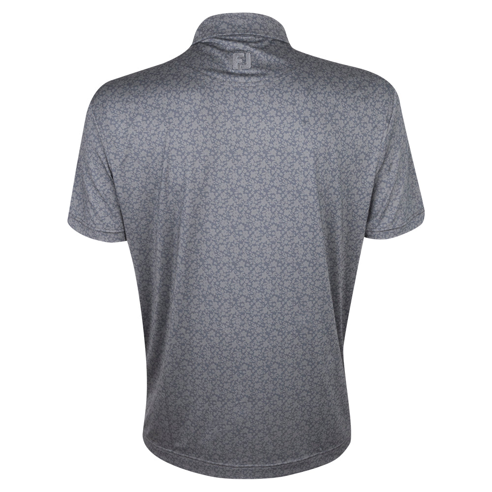 Amgen Irish Open FootJoy Men&#39;s Floral Print Grey Polo Shirt