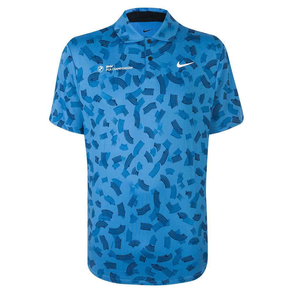 BMW PGA Championship Nike Men s Blue Print Polo Shirt