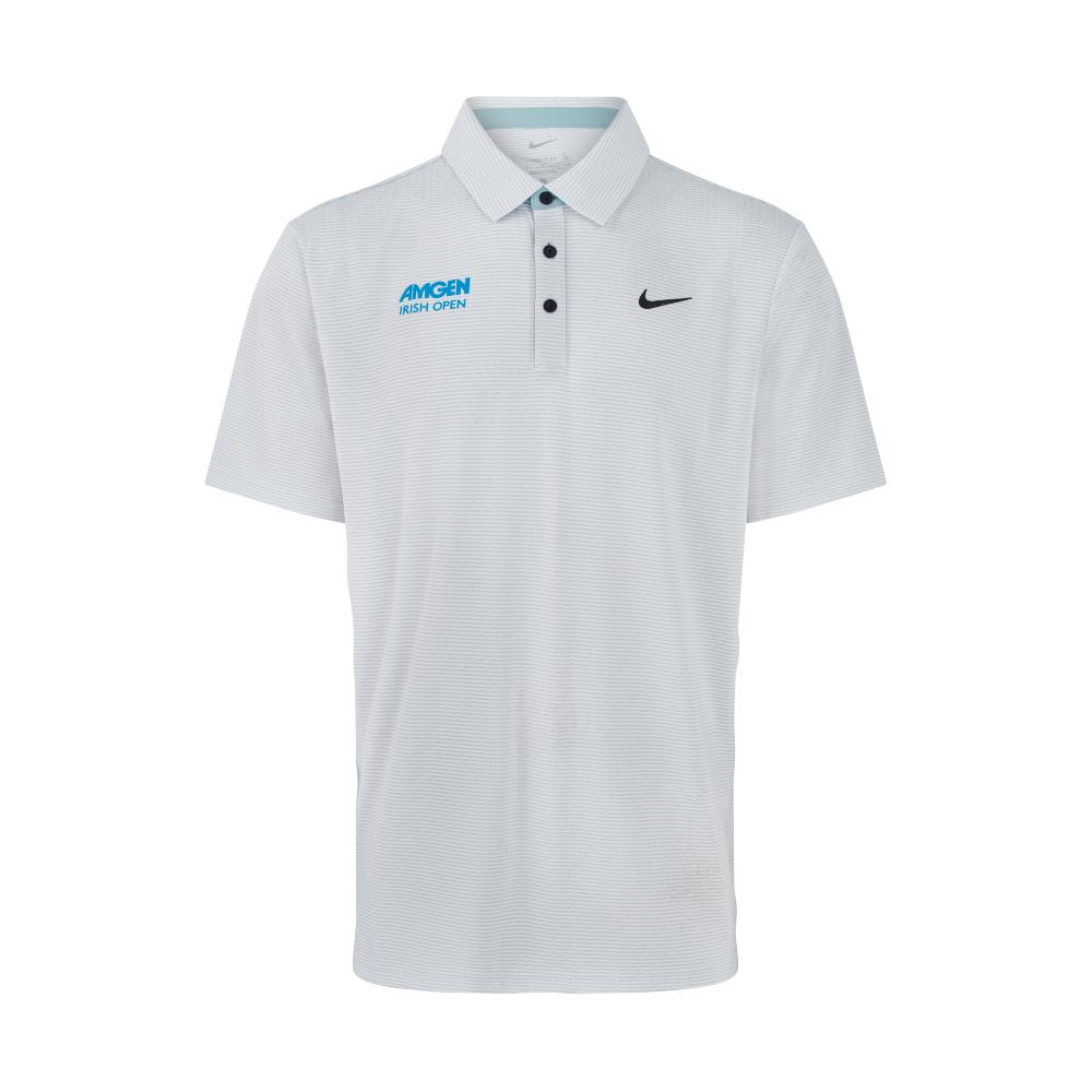 Amgen Irish Open Nike Men's White Print Polo Shirt
