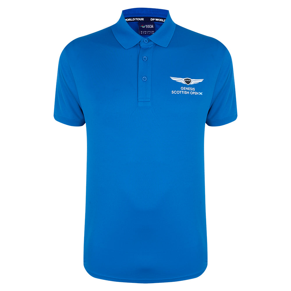 Genesis Scottish Open Men&#39;s Royal Blue Polo Shirt