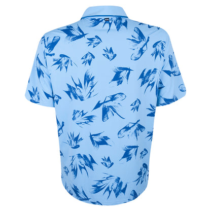BMW PGA Championship Men's Under Armour Blue Flower Print Polo Shirt