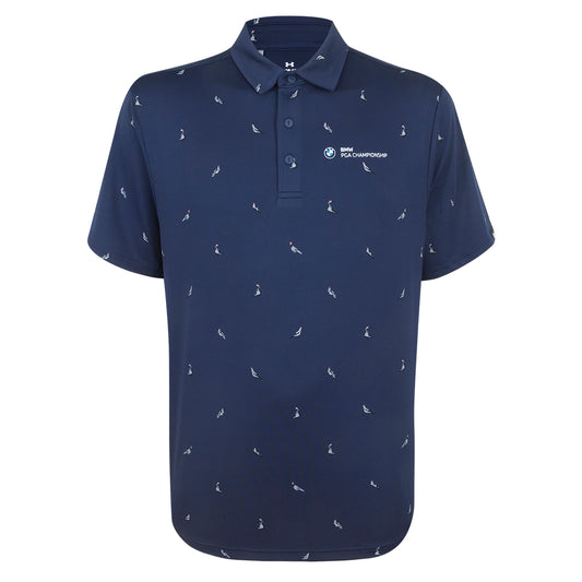 BMW PGA Championship Men's Under Armour All Over Quail Print Polo Shirt