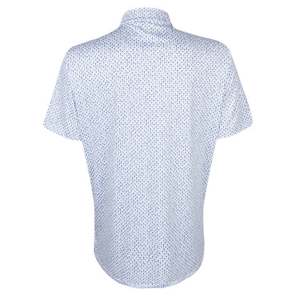 Amgen Irish Open Peter Millar Men's Pina Skullada Print Blue Polo Shirt