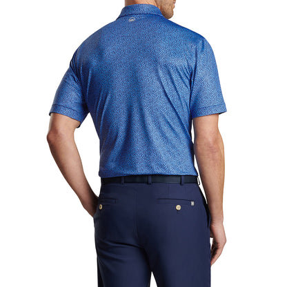 Amgen Irish Open Peter Millar Men's Luck of the Irish Blue Print Polo Shirt