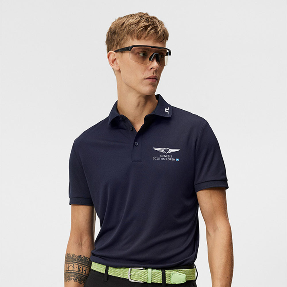 Genesis Scottish Open J.Lindeberg Men's Jeff Navy Polo Shirt