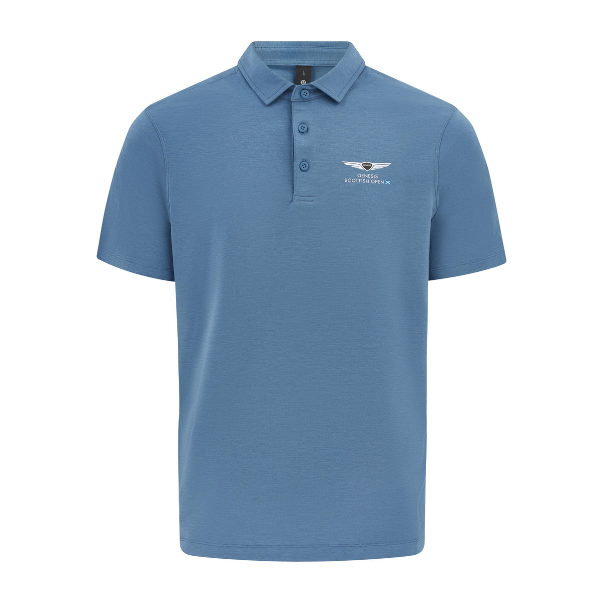 Genesis Scottish Open Men&#39;s lululemon Blue Evolution Polo Shirt