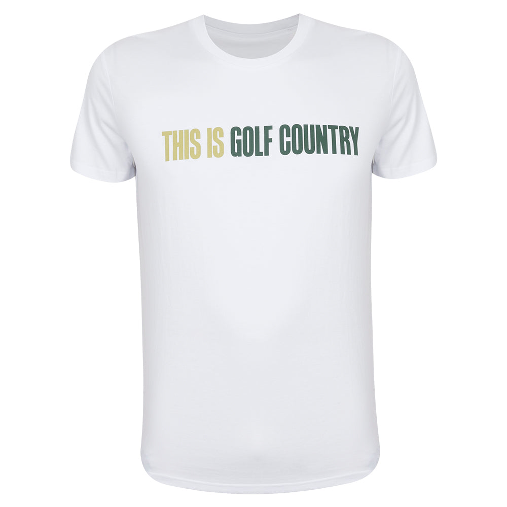 Genesis Scottish Open This Is Golf Country Unisex White T-Shirt view 1