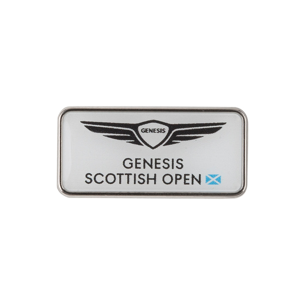 Genesis Scottish Open White Pin Badge