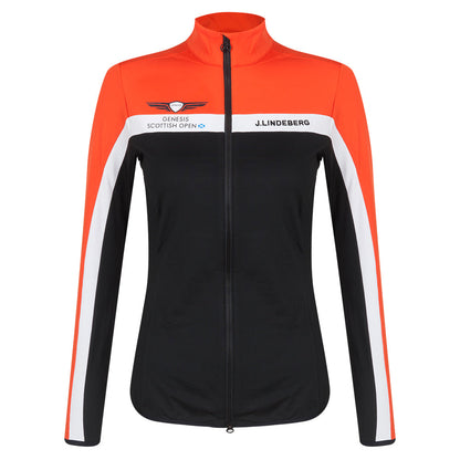 Genesis Scottish Open J.Lindeberg Women's Janice Black Full Zip Mid Layer