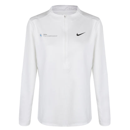BMW PGA Championship Nike Women's White Half Zip Mid Layer