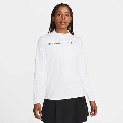 BMW PGA Championship Nike Women's White Half Zip Mid Layer