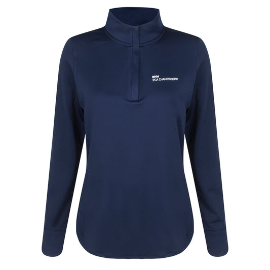 BMW PGA Championship Women's Under Armour Navy 1/4 Zip Midlayer